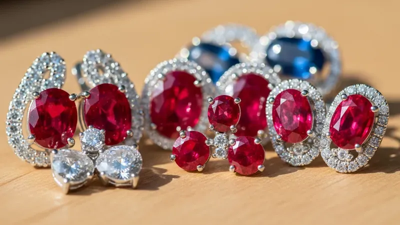 Boucles d'oreilles rubis : quelles pierres associer ?