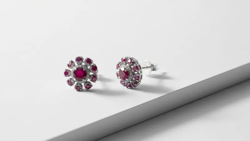 Boucles d'oreilles rubis et diamants : guide complet