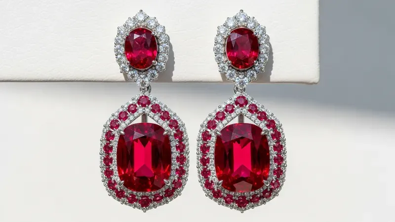 Boucles d'oreilles rubis haute joaillerie : guide expert
