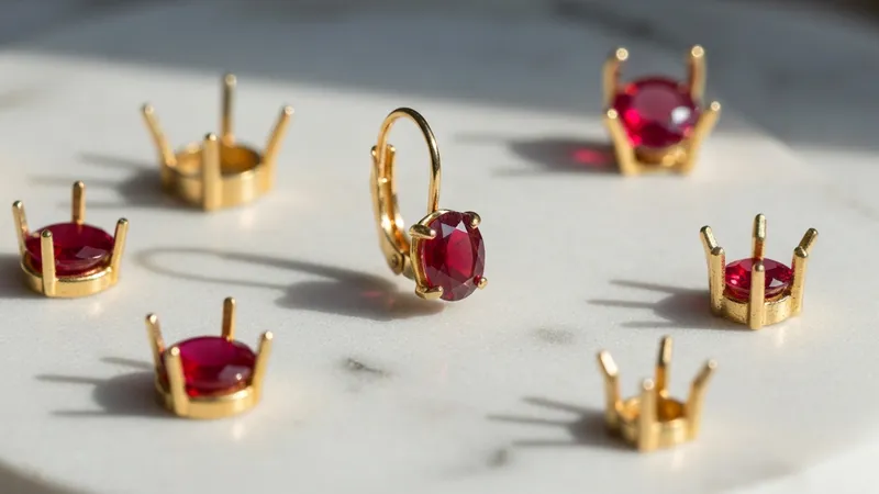 Boucle d'oreille rubis or 18 carats : guide complet